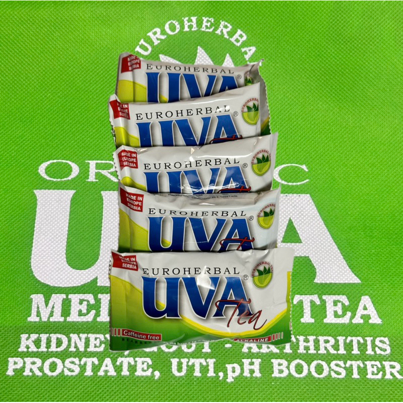 5 Packs 100 Tea Bags Euroherbal UVA Tea Organic Medicinal Tea | Shopee ...
