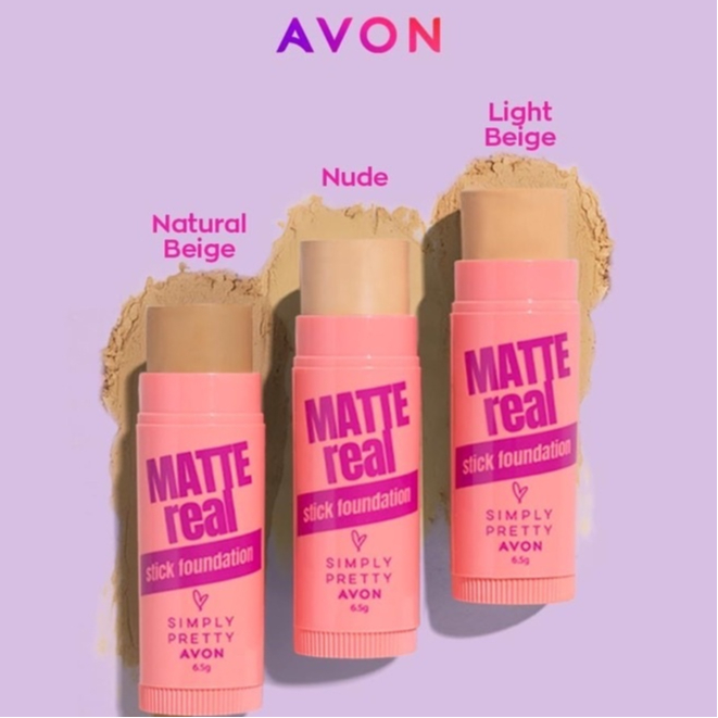 Avon Simply Pretty Matte Real Stick Foundation 6.5g (Light Beige