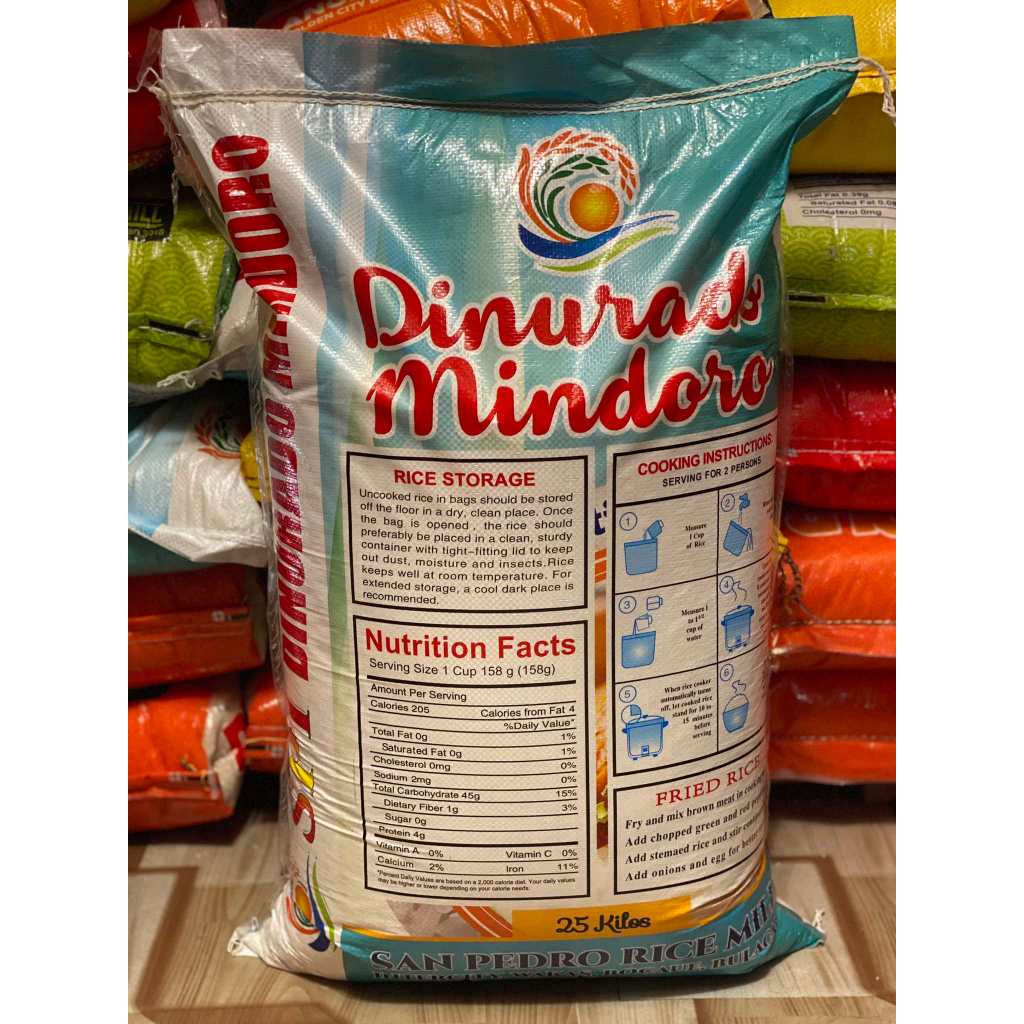 DINURADO MINDORO RICE 1KG, 3KG, 5KG (REPACKED) | Shopee Philippines