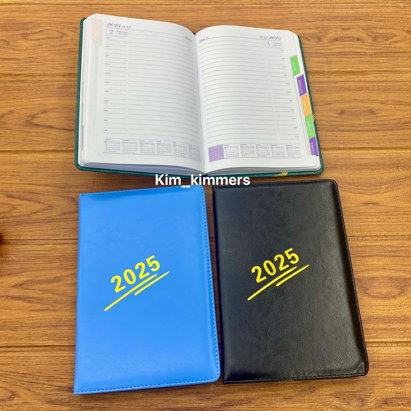 2025 or 2024 Plain Hardbound Planner with garter and month divider ...