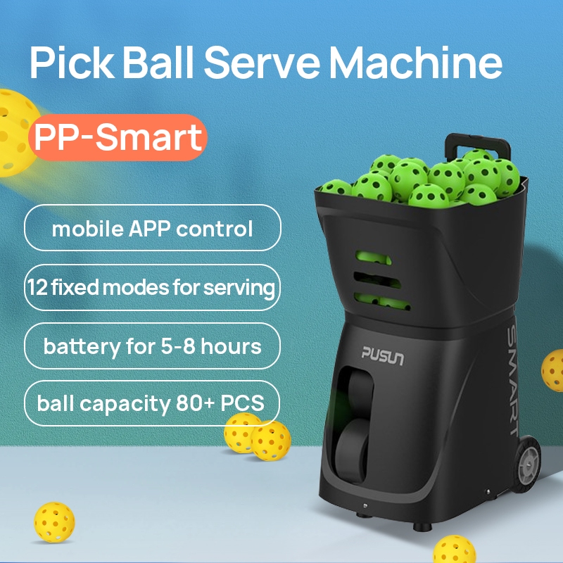 PUSUN PP Smart Automatic PickBall Serve Machine For Training Practice ...