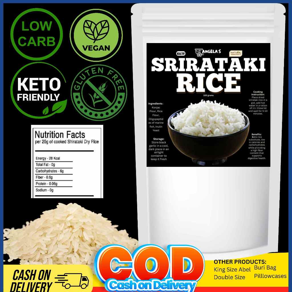 Dried Shirataki Konjac Rice low card rice keto rice grains ketogenesis ...