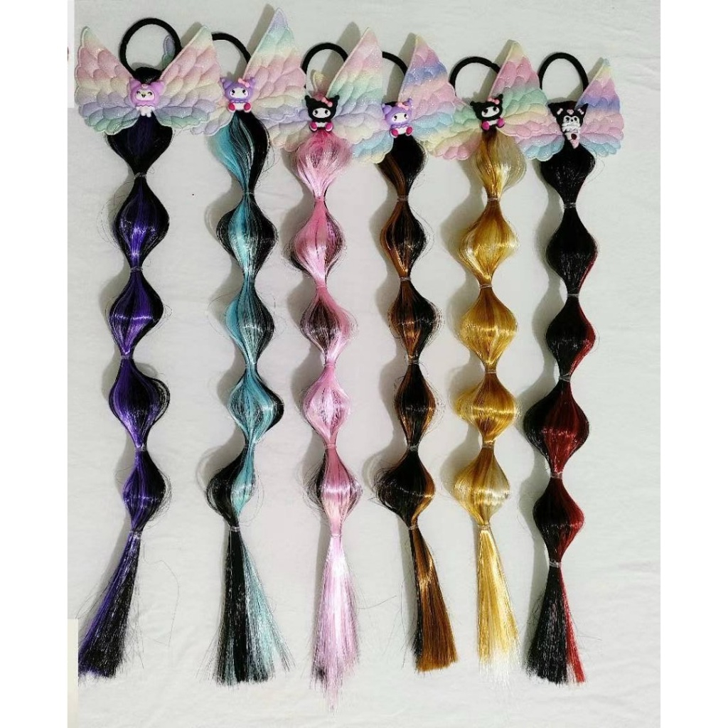 kuromi Wig Braid Girl Sweet Braid Artifact Girl Sweet Cool Cute Bubble ...