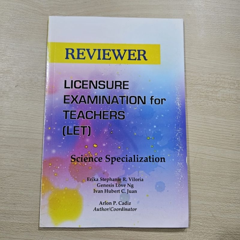 REVIEWER Licensure Examination for Teachers (LET) Science ...