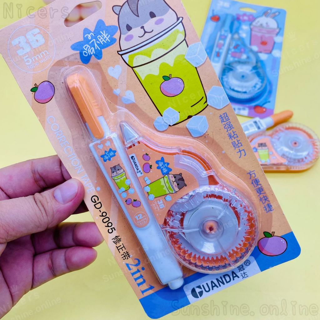 2in1 GD-9095 Correction set with correction Tape and correction pen ...