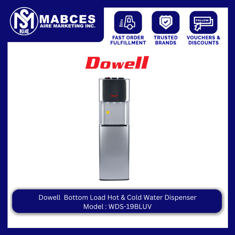 Dowell Bottom Load Hot & Cold Water Dispenser WDS19BLUV Shopee