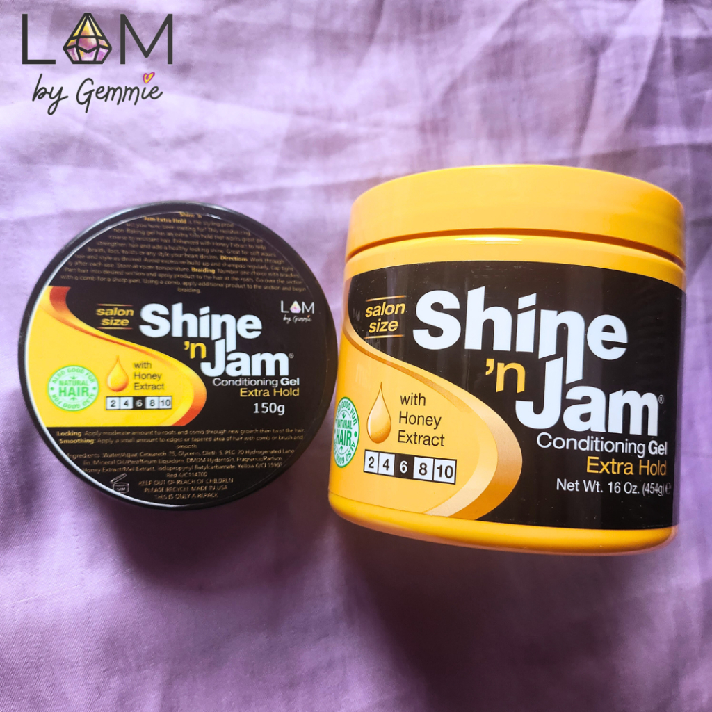 Shine n Jam Conditioning gel 150g REPACKED with honey extract for