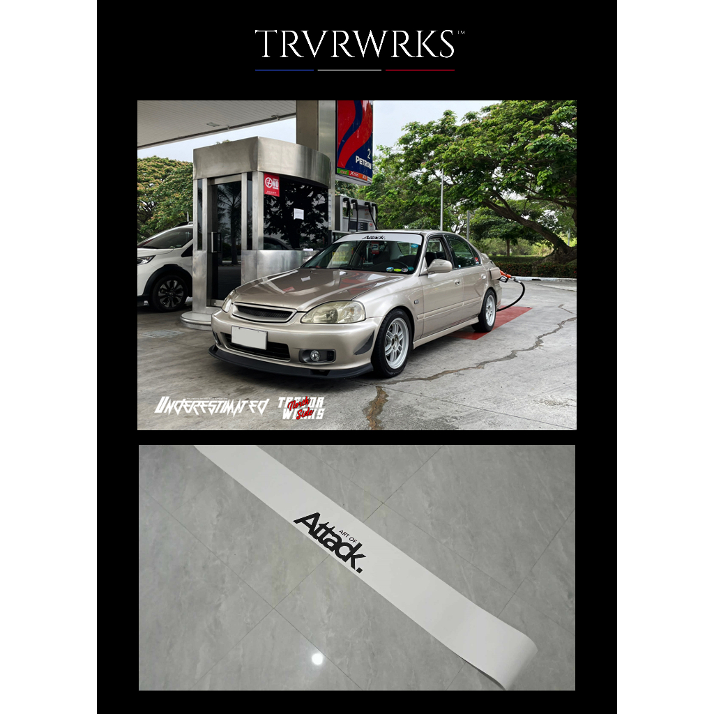 The Art of Attack Custom Windshield Banner for Automotive unit