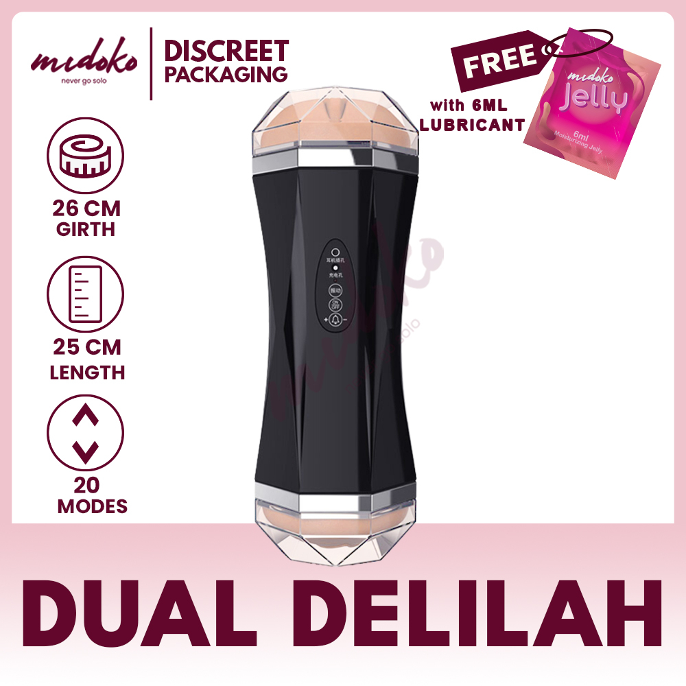 Midoko Jiuai Rechargable Dual Vagina Adult Cup Masturbator with Sound Adult  Sex Toys for Men | Shopee Philippines