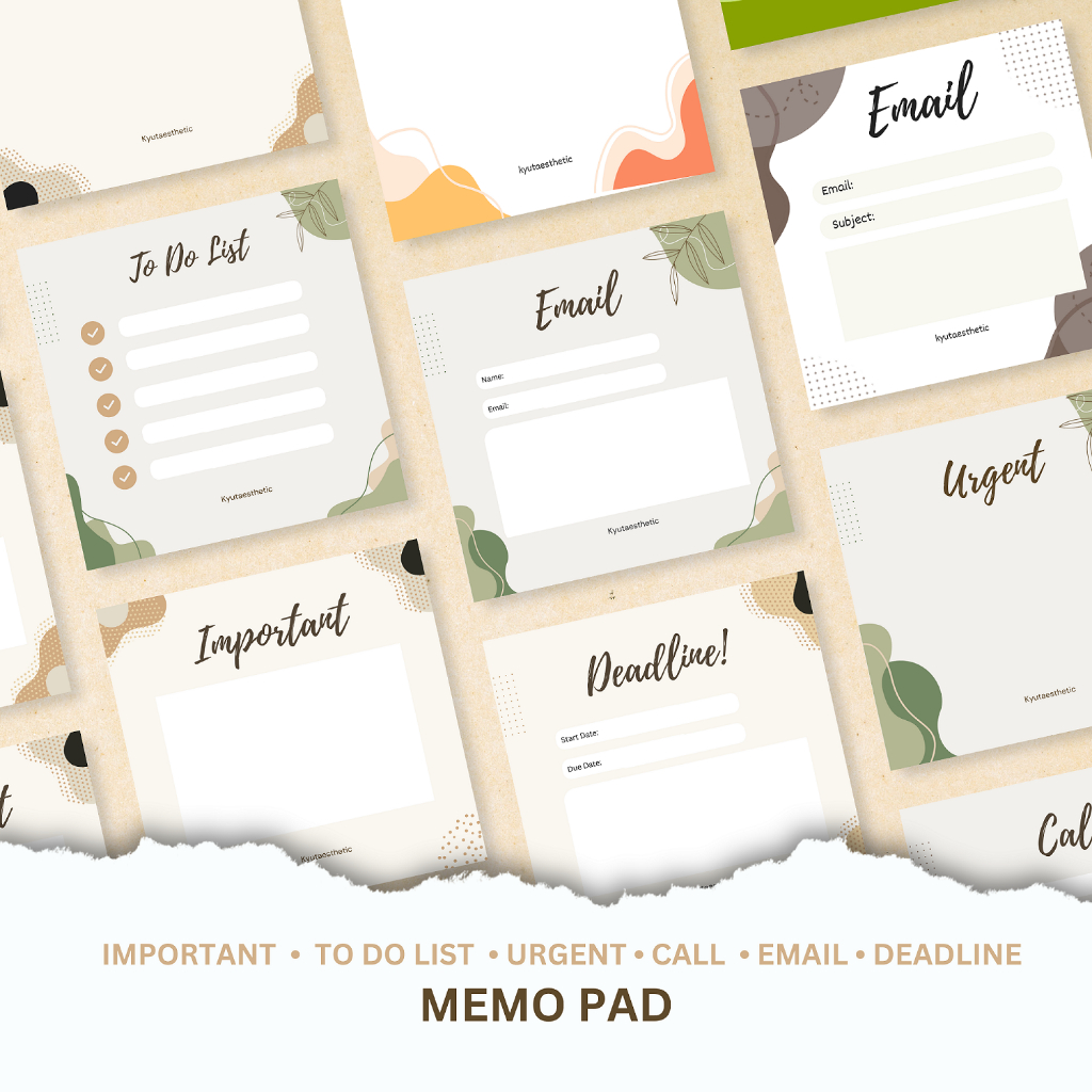 Important | Do not forget | To Do List | Urgent Memo Pad (Non Sticky ...