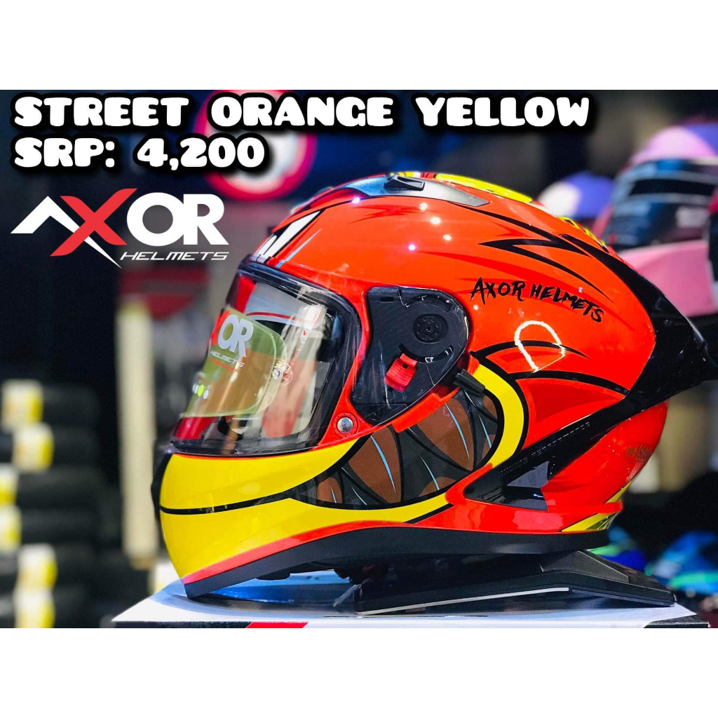 AXOR Full face & Half face Helmets (Dual Visor) Shopee Philippines