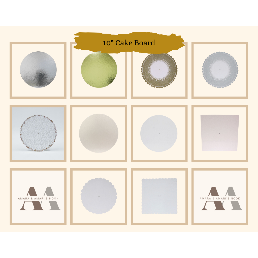 20 pcs 10 inch Cake Board for 10 x 10 Box Shopee Philippines