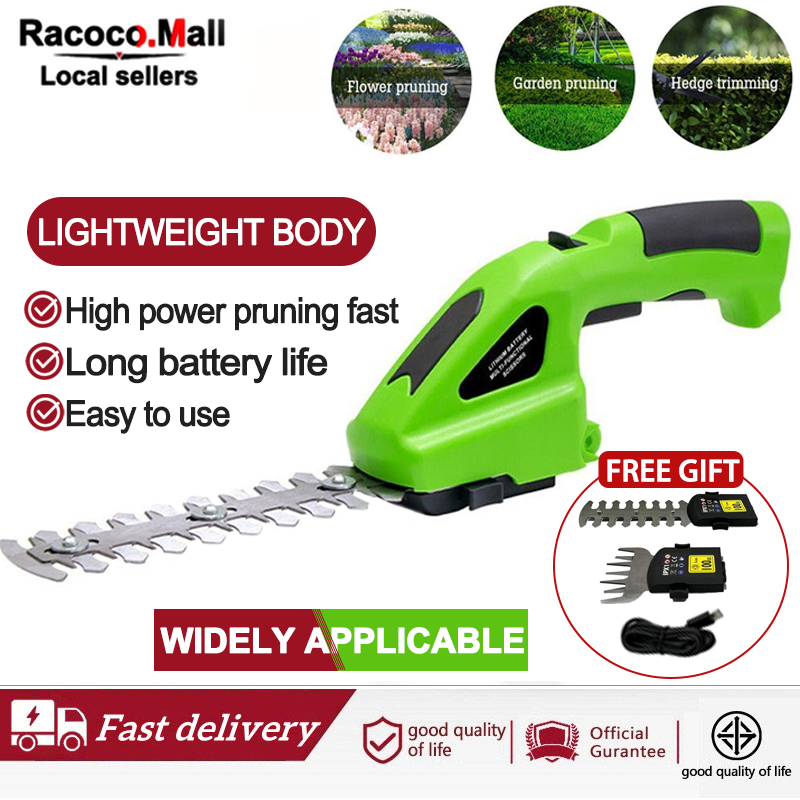 Cordless Hedge Trimmer Electric Grass&Shrub Hedge Trimmer Weeding Cutter Grass Pruning Saw
