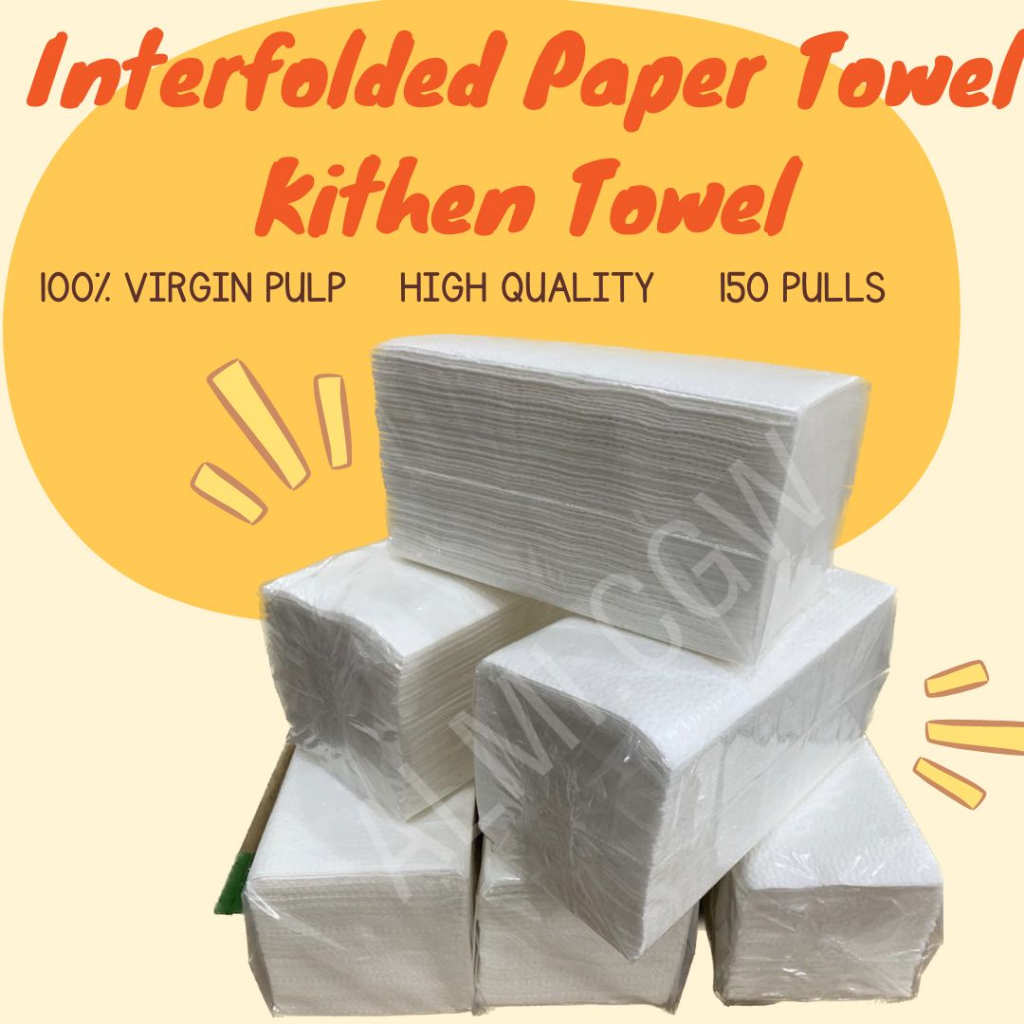 Pulls Interfolded Paper Towel Tissue Virgin Pulp Not Premium Mix Shopee Philippines