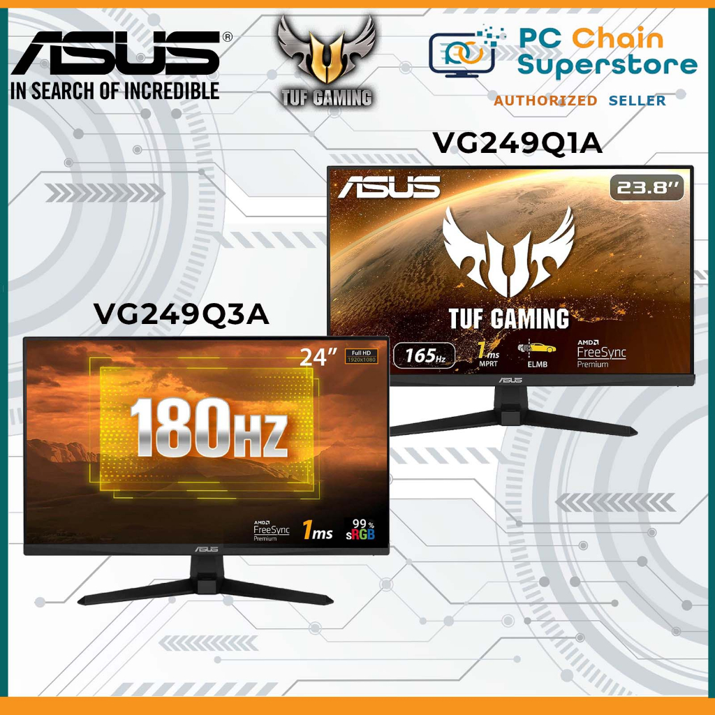 ASUS TUF Gaming VG249Q3A / VG249Q1A Gaming Monitor – 24" Full HD IPS ...