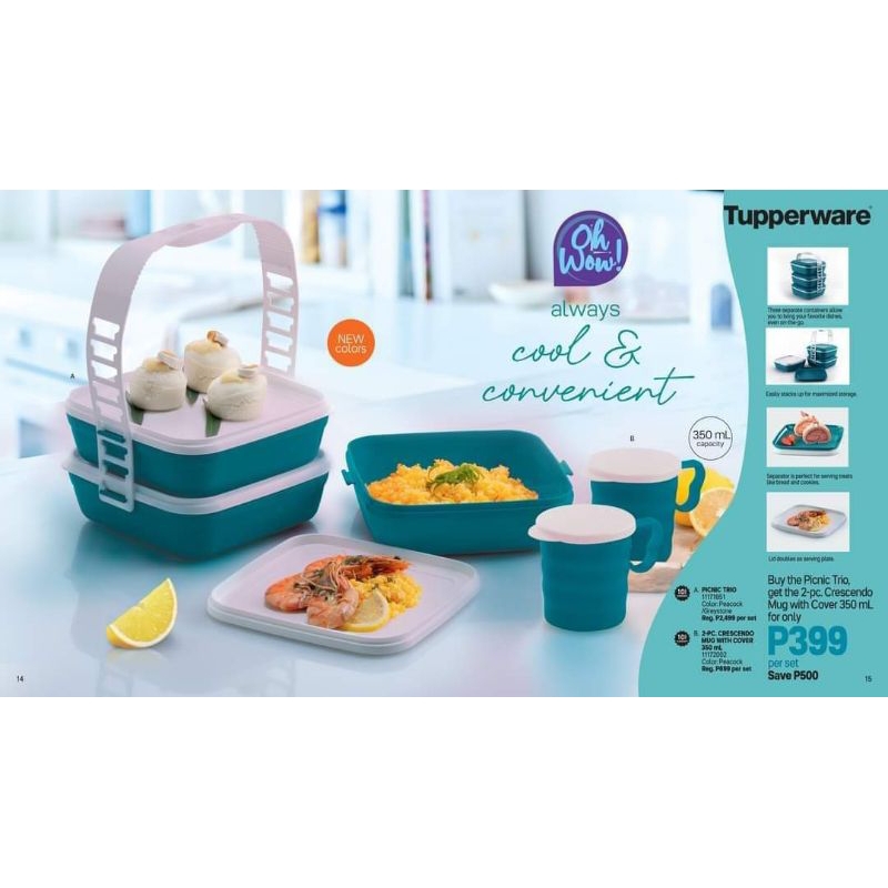 Tupperware Picnic Trio | Shopee Philippines