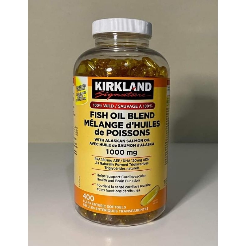 KIRKLAND Signature Fish Oil Blend 400 Clear Enteric Softgels Shopee