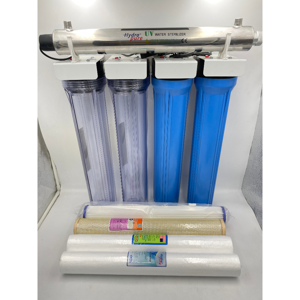 3/4/5 Stage Deep Well Water Filter housing with UV Sterilizer 25w Free ...