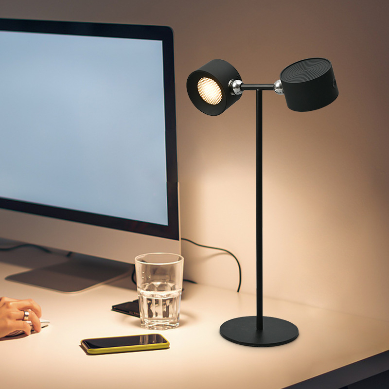 3 in 1 LED Desk Lamp Rechargeable Desk lamp with Magnetic Cordless Desk ...