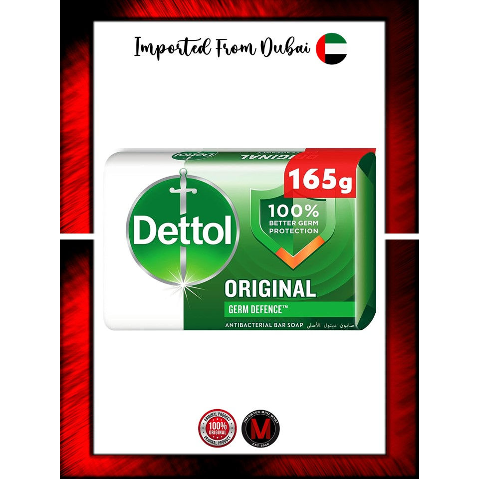Dettol Anti-Bacterial Bar Soap ORIGINAL 165g (New Packaging) | Shopee ...