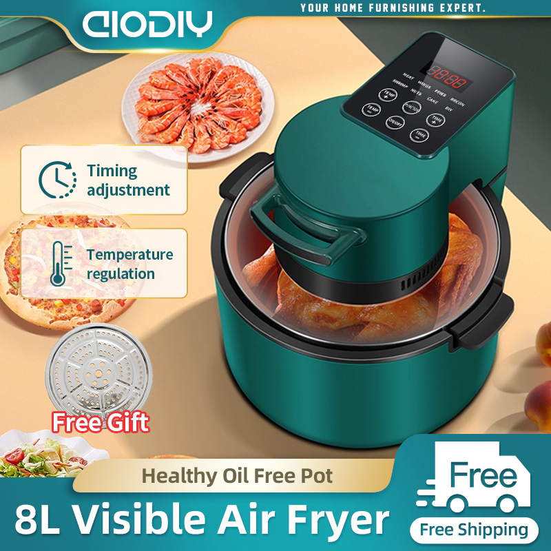 AIODIY Air Fryer Oven Multifunctional Healthy Oilfree 8L/5L Fryer