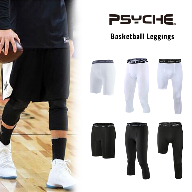 Psyche Basketball Compression Leggings Men Sports Fitness Running
