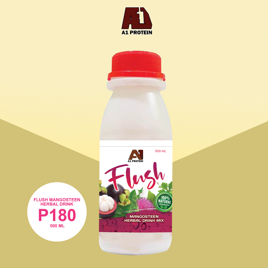 A1 PROTEIN FLUSH MANGOSTEEN HERBAL DRINK 500ML PER BOTTLE Shopee