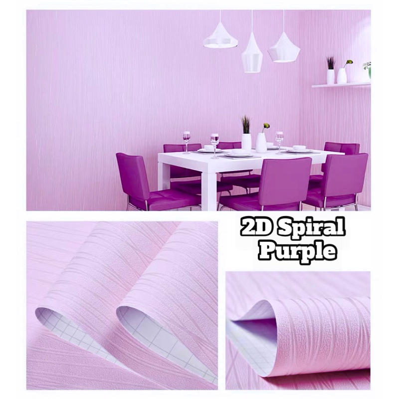 ACEKING HOME DECOR WALL STICKER WALLPAPER 2D SPIRAL EMBOSSED 10M BY