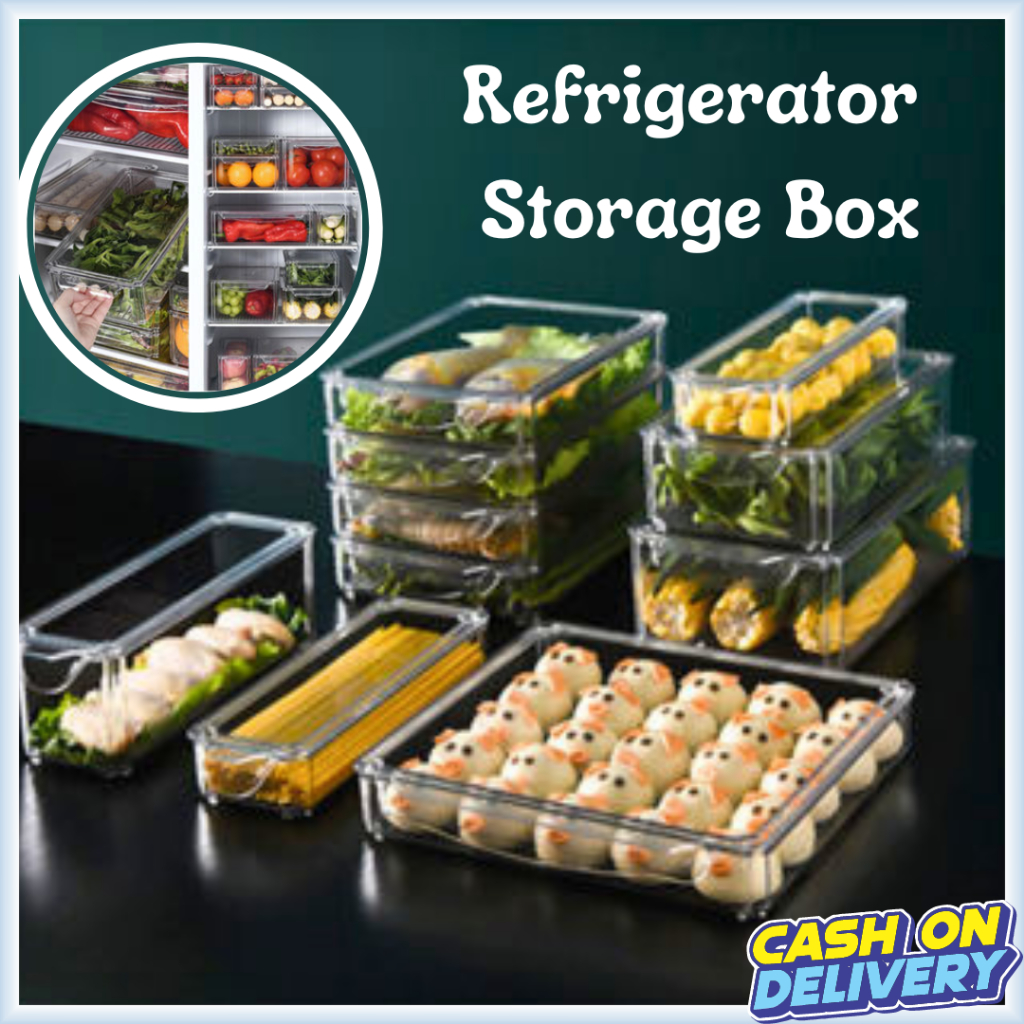 J&P Refrigerator Raw Food Storage Box Rectangular Fruit & Vegetable Preservation Box Kitchen