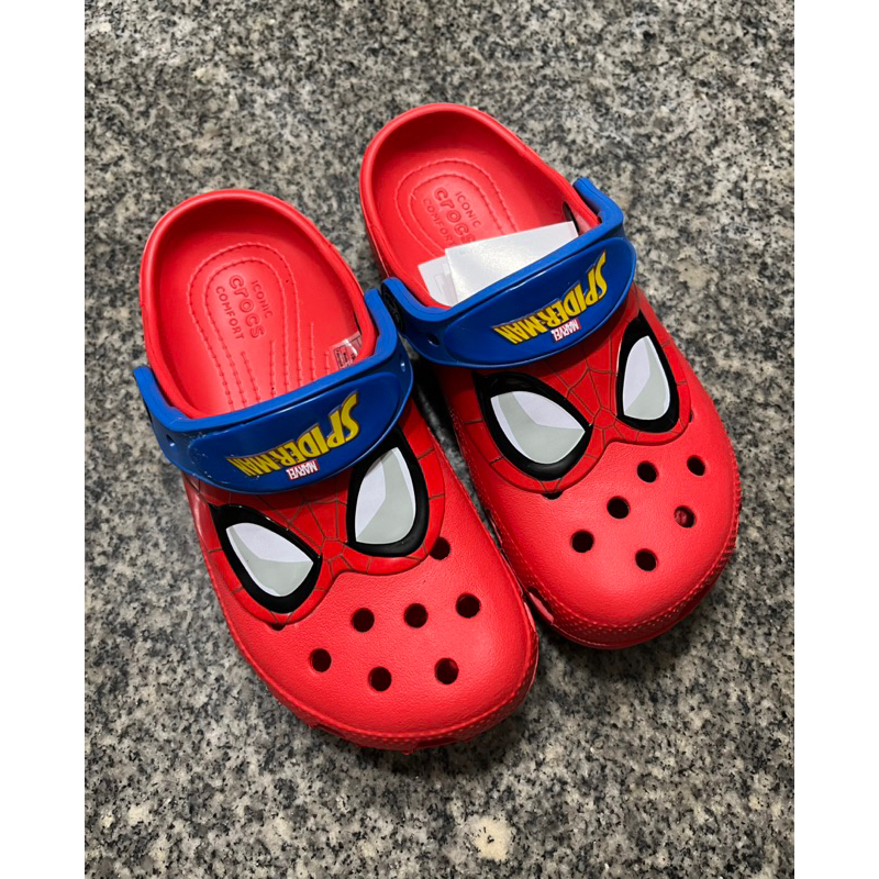 Crocs Kids Clog Spiderman Toddler Sandals Boy Shopee Philippines