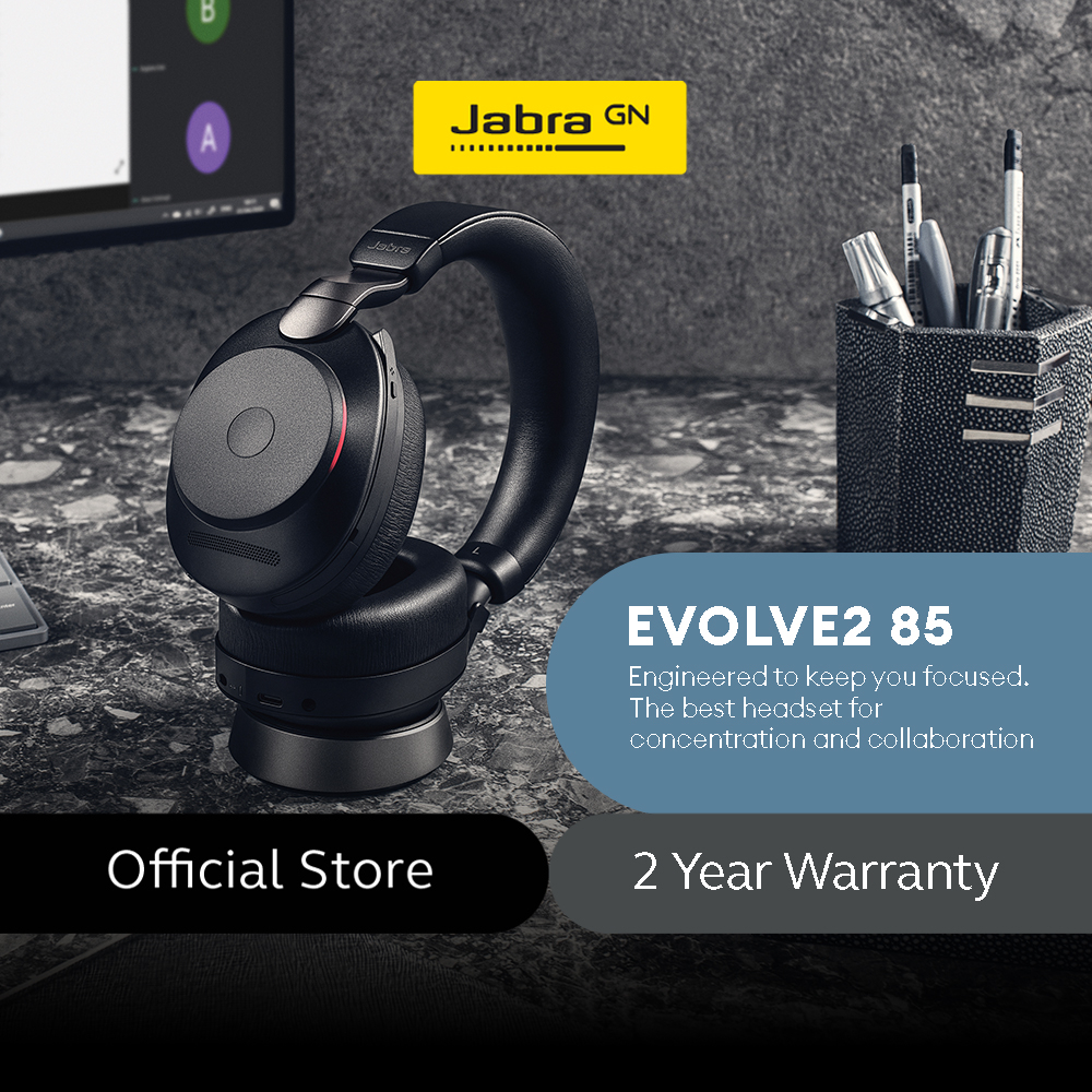 Jabra Evolve2 Ms Philippines Noise Headset 85 | Stereo Shopee Active Cancelling