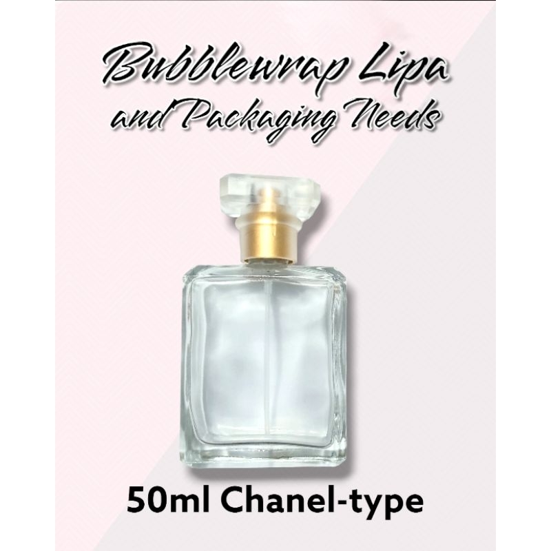 50 ml elegant (Chanel) perfume empty bottle