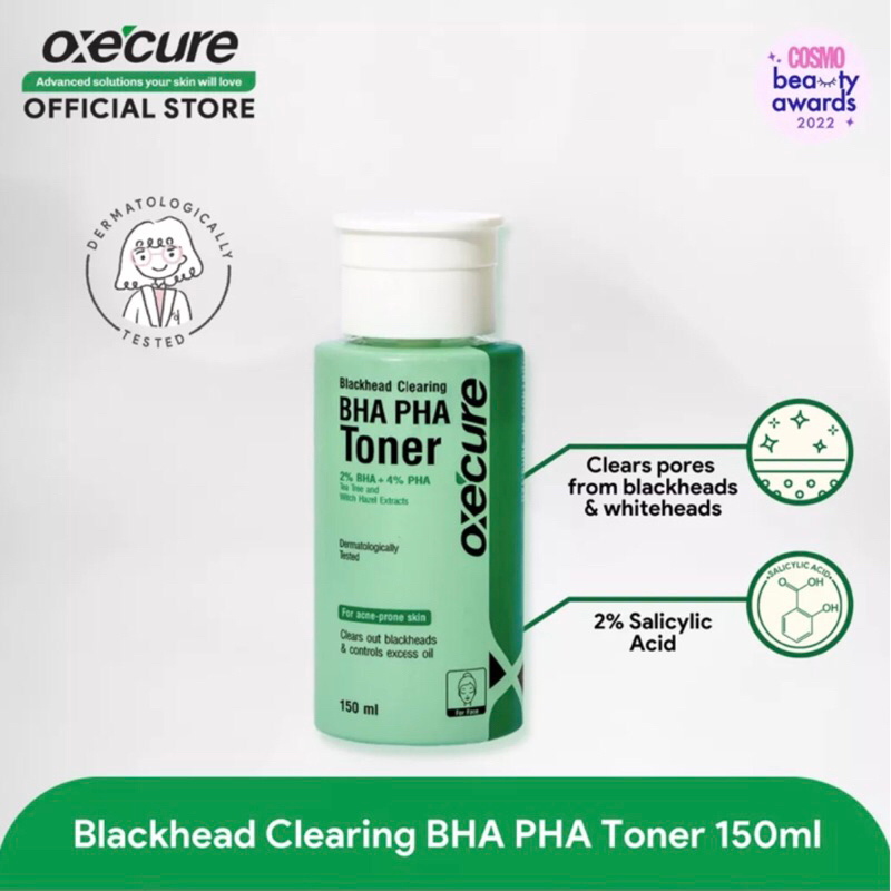 Oxecure Blackhead Clearing BHA PHA Toner 150ml Authentic expiry 2025