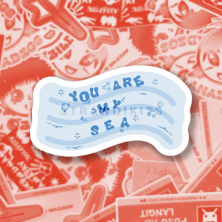 wave to earth - light Decal Vinyl Waterproof Sticker Retro Style Sticker