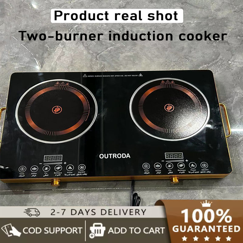 3500W Burner Vertical Cooktop Energy Efficient Induction Cooker Flameless with Rotary Knob