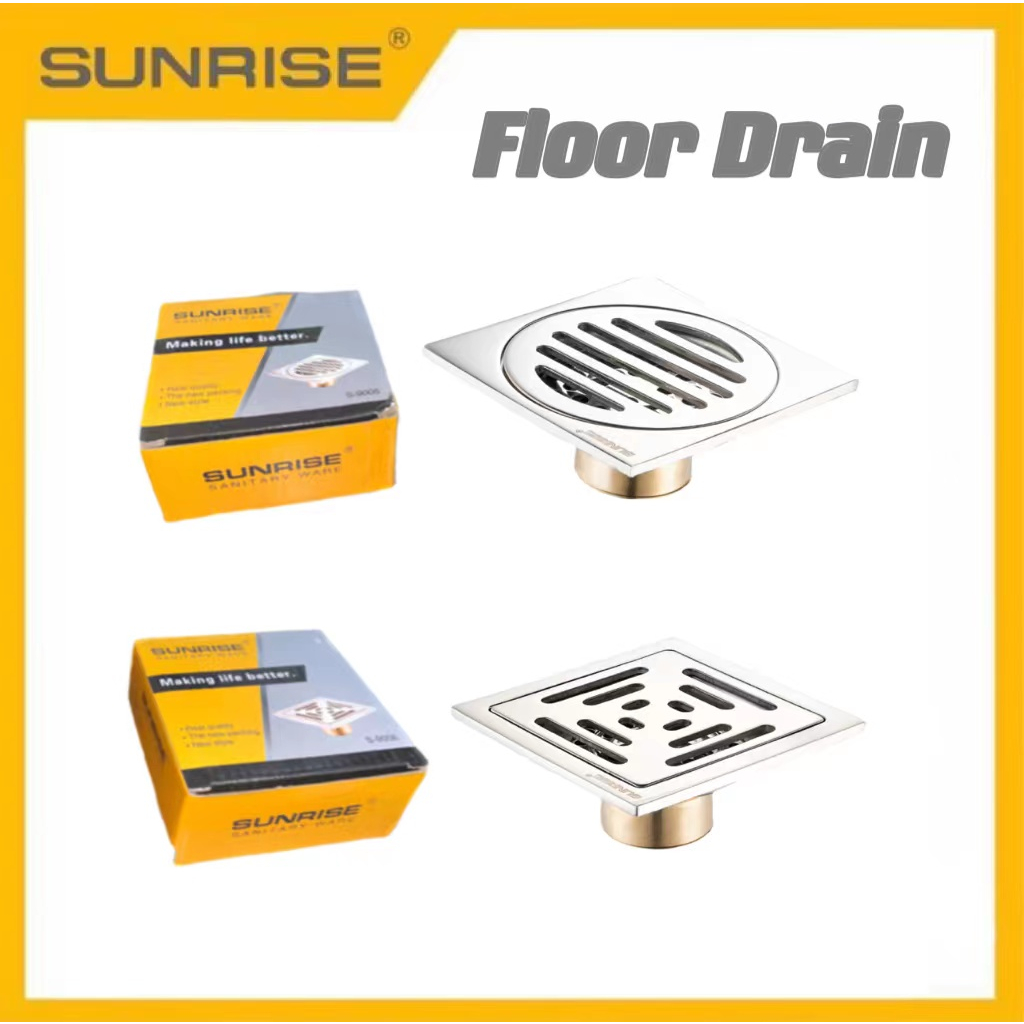 Sunrise Copper Brass Floor Drain Shower Drainer Waste Drain Deodorant ...