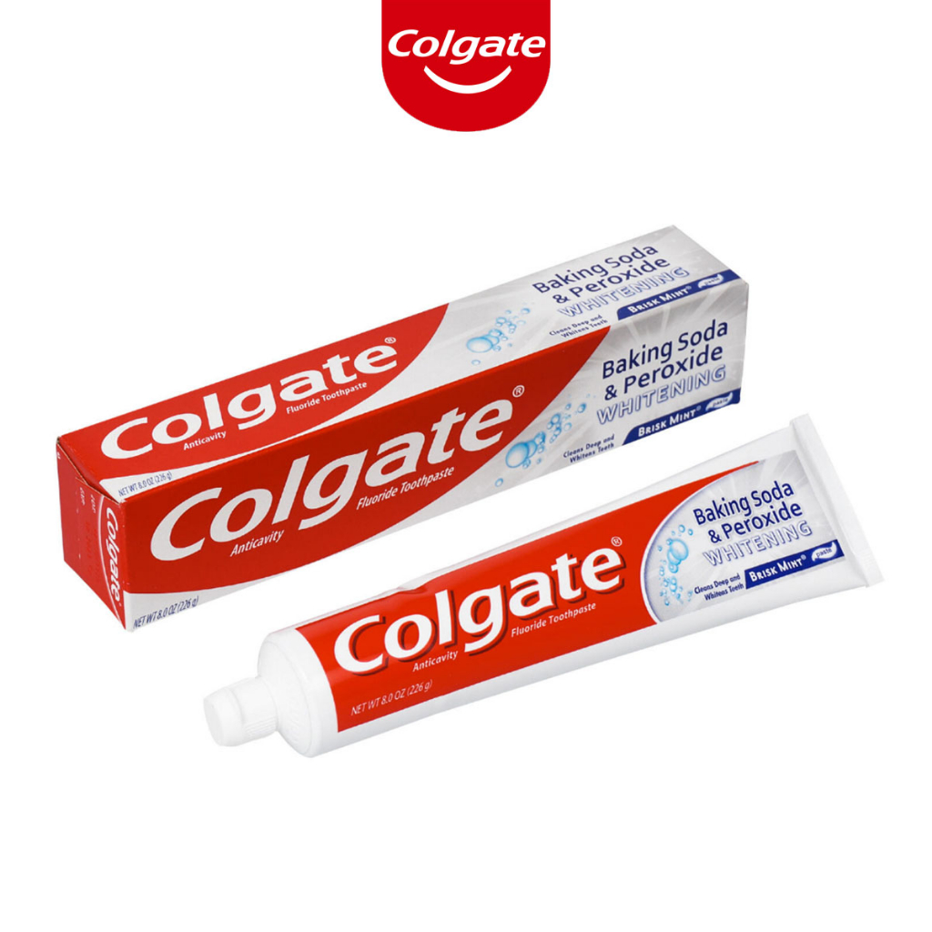 Colgate Baking Soda And Peroxide Whitening Toothpaste 226g Shopee Philippines