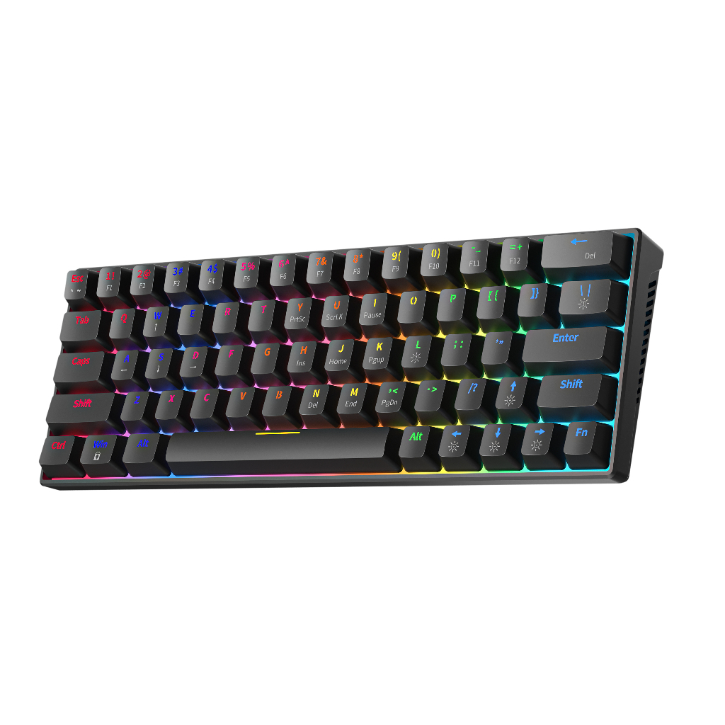 ZIFRIEND ZA646 Mechanical Keyboard 64 Keys White Backlit Blue Red ...