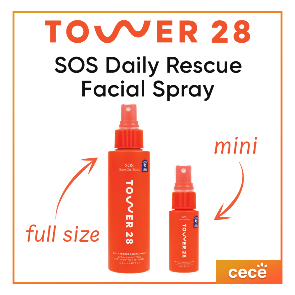 TOWER 28 SOS Daily Rescue Facial Spray (Mini & Full Size) Shopee