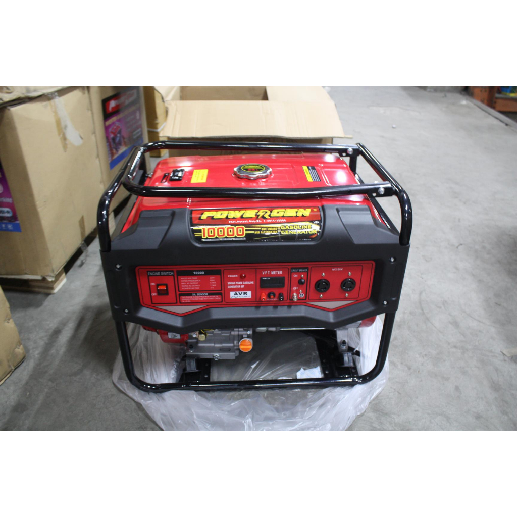 Powergen Portable Gasoline Generator 10000 (8.0kW) | Shopee Philippines