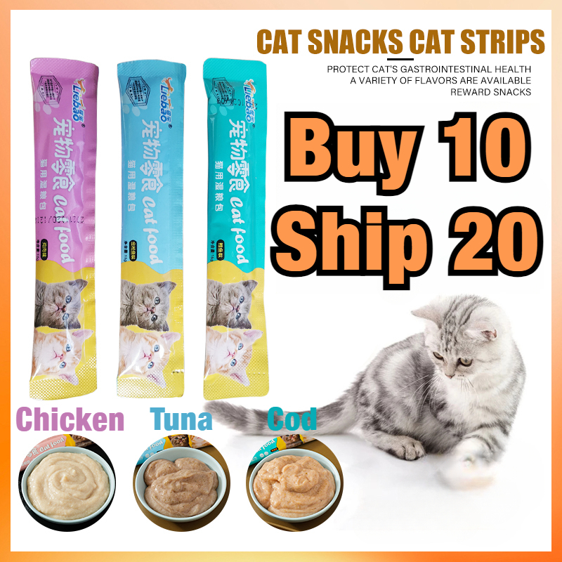 【Buy 1 Take 1】Cat Treats Fresh Date 15g For Cat Kitten Food Wet Pet Snacks Fattening Training