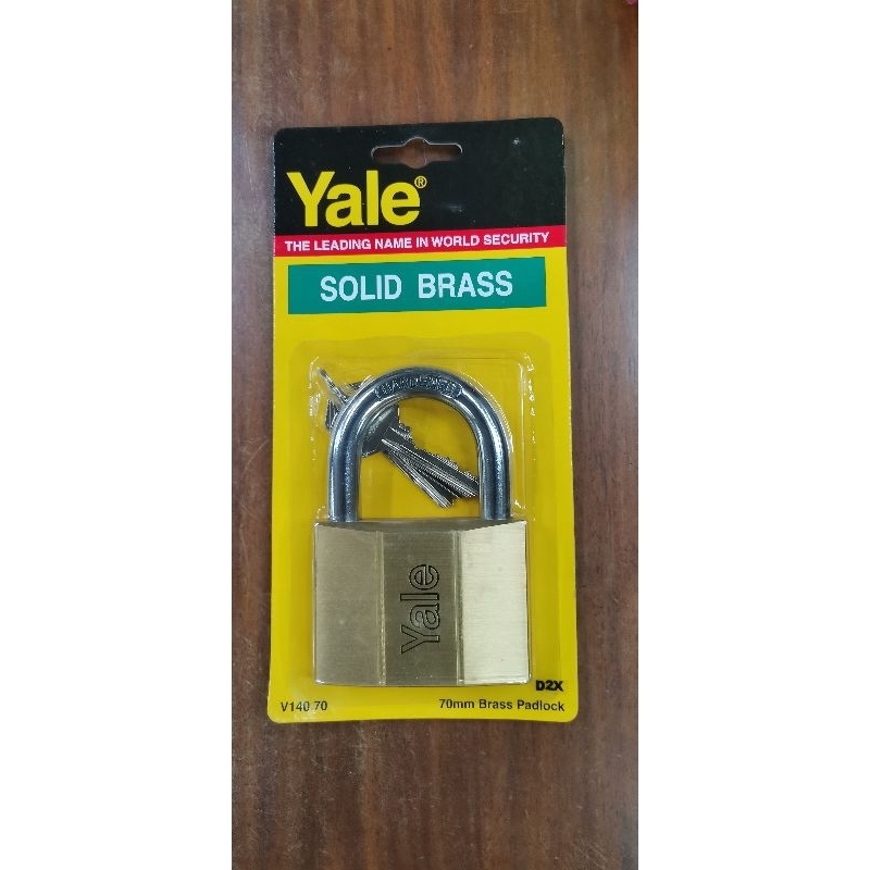 Yale Heavy Duty Solid Brass Body Padlock V140 20mm 25mm 30mm 40mm 50mm 60mm 70mm