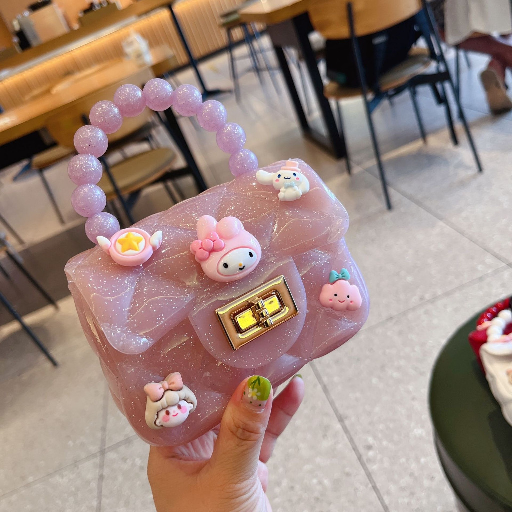 jack 002 Cute Kids Sling Jelly Bag With Accessories Chain Sling Bags For Children Shopee Philippines