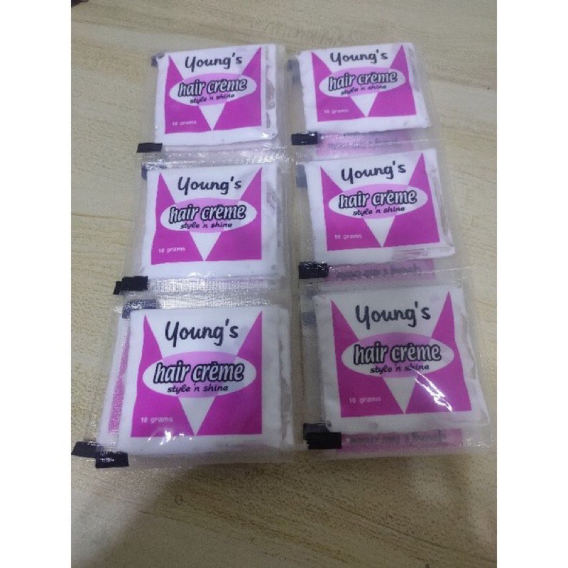 Youngs Hair Cream 10g 12 sachet | Shopee Philippines