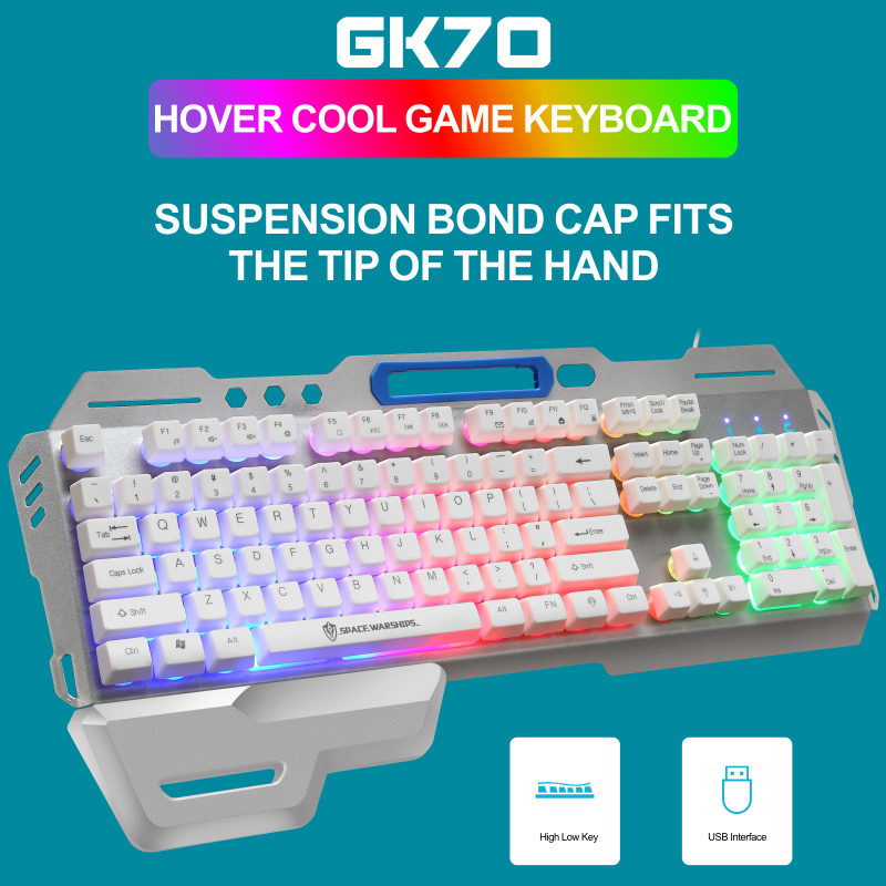 104 Key Backlit Wired Mechanical Keyboard Rgb Game Keyboard And Mouse