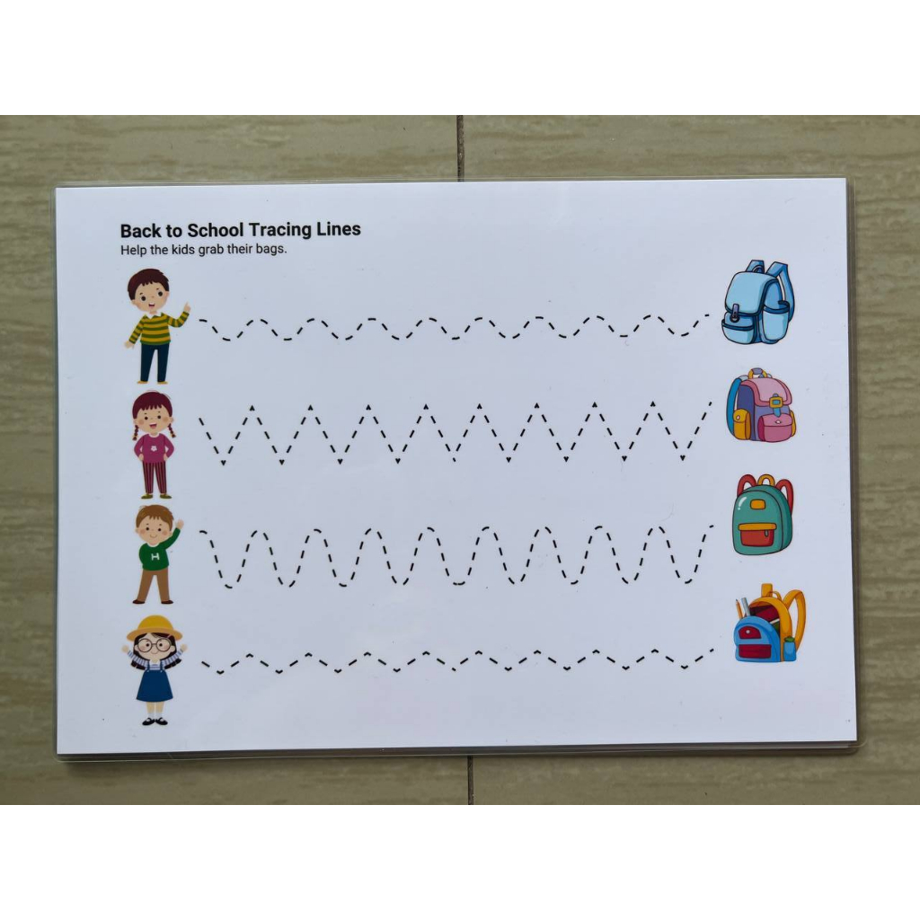 Learning materials and educational chart for kids Laminated A4 Size