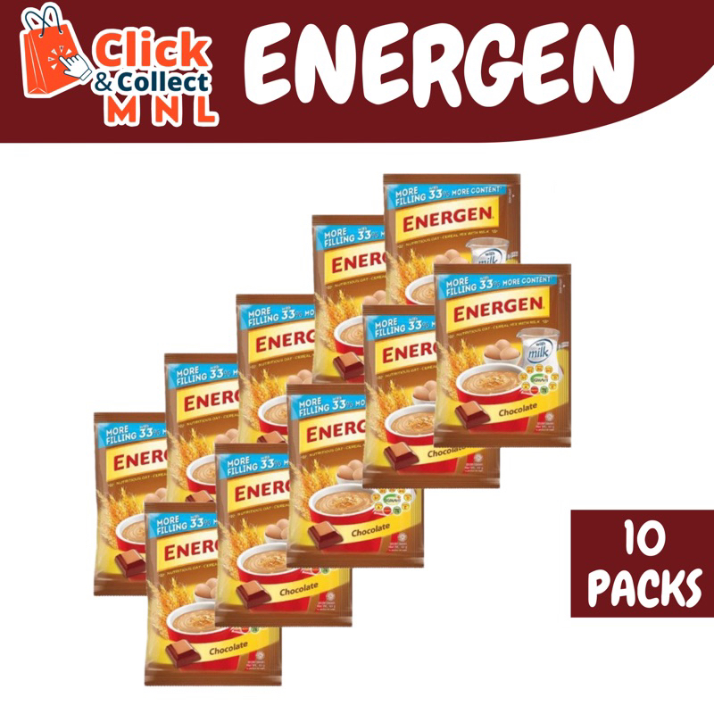 ENERGEN Vanilla | Chocolate 40g x 10 sachets | Shopee Philippines