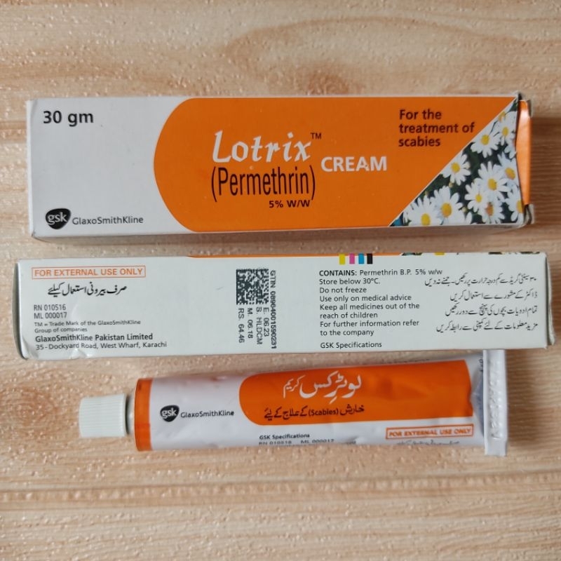 Lotrix Permethrin Cream treatment for scabies 30g Shopee Philippines