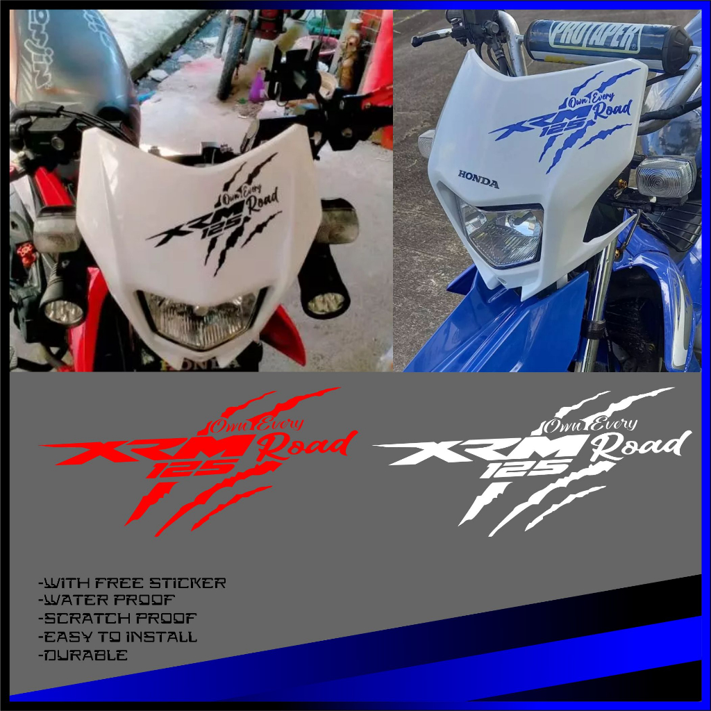 Honda XRM 125 Sticker XRM Decals, XRM Sticker, Waterproof, Cut Out