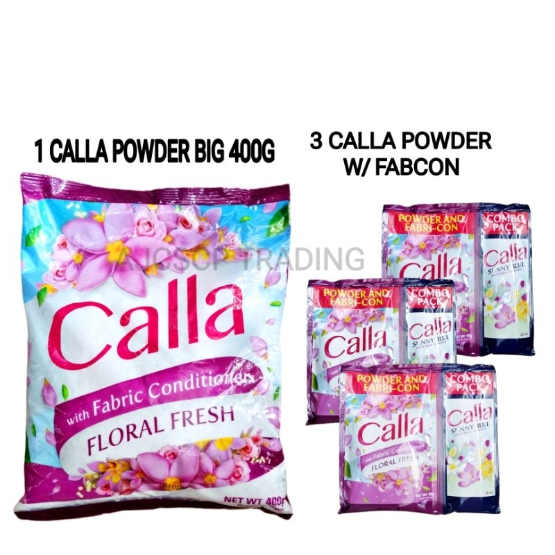 Combo Set 1 Calla Powder 400g 3 Pcs Calla Powder (Hybrid) w/ Fabric